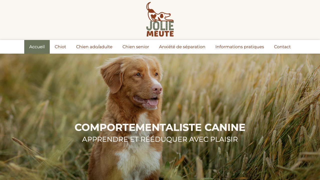 Capture du site de Jolie Meute